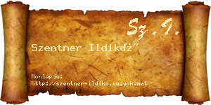 Szentner Ildikó névjegykártya
